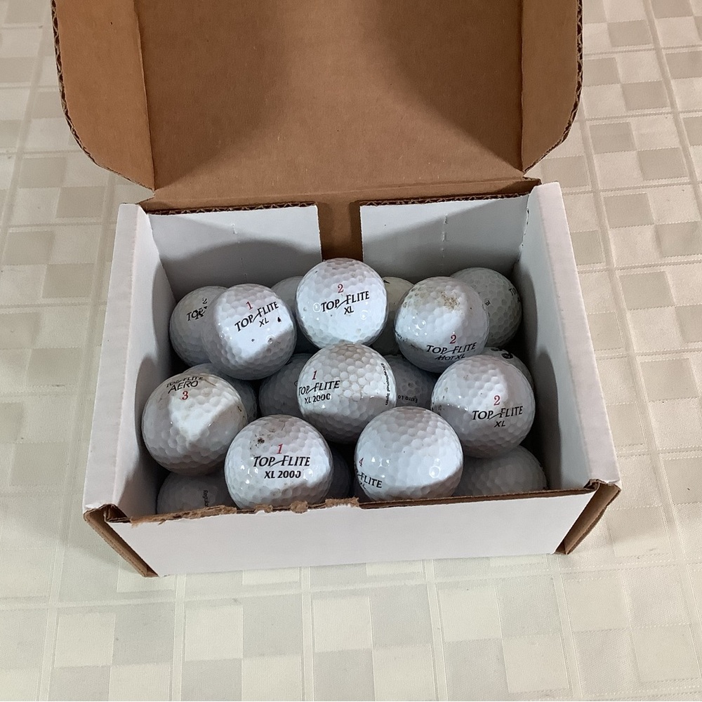 20 used Top Flite golf balls
